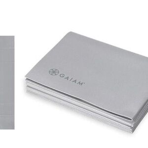 GAIAM Light Silver Foldable Yoga Mat 68” x 24”